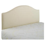 Laredo 5Ft Faux Leather Headboard, Cream