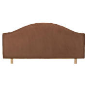 Headboard, Chocolate Faux Suede, King