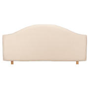 Laredo Headboard, Cream Faux Suede, Double