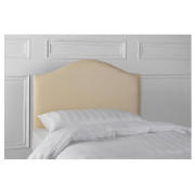 Laredo Headboard, Cream Faux Suede, Single