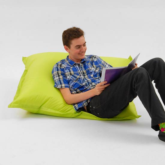 Large Lime Green Bean Bag Cushion