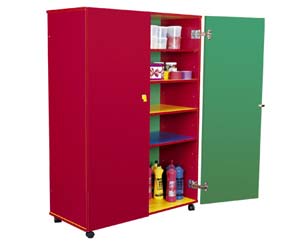 Large mobile cupboard