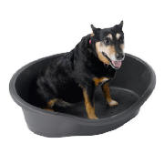 Plastic Anthracite Non-Slip Pet Bed