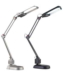 Silver Energy Efficient Desk Lamp