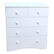 Lauren 3   2 Drawer Chest - White