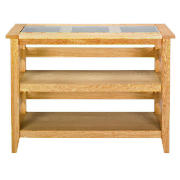 Oak & Glass Console Table