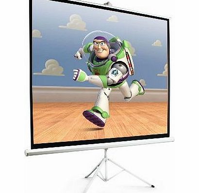 Lavolta 84`` Lavolta Portable Tripod Cinema Projection Screen - HD Matte White - 150cm x 150cm