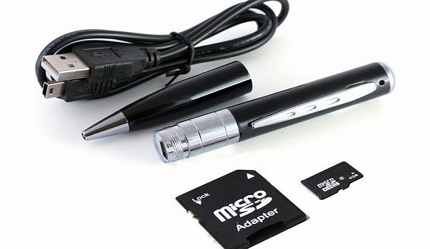 LAYEN Hidden Camera Spy Pen With 8GB Card - Video Recorder Still Photos amp; Voice Recordings. Up To 16GB