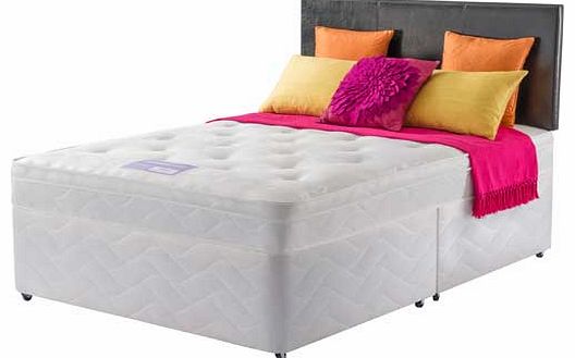 Essentials Calm Tufted Double Divan Bed