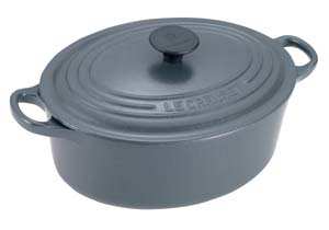 LE CREUSET 23cm Oval Cast Iron Casserole Granite