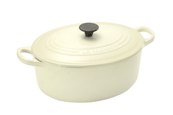 le creuset Cast Iron 29cm Oval Casserole -  Almond