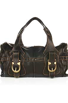 Le Flesh Leather Buckle Bag