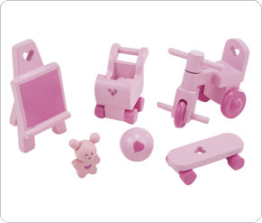 Rosebud House Children` Playroom Set