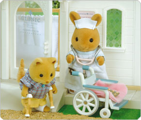 Sylvanian Families Nurse And Wheelchair