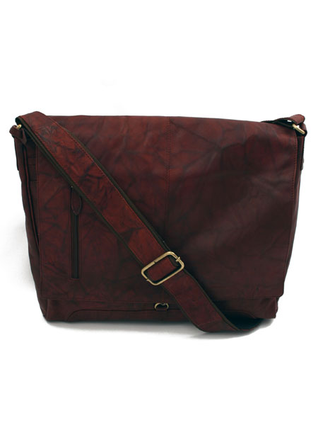 Burgundy OverSized Messenger Bag