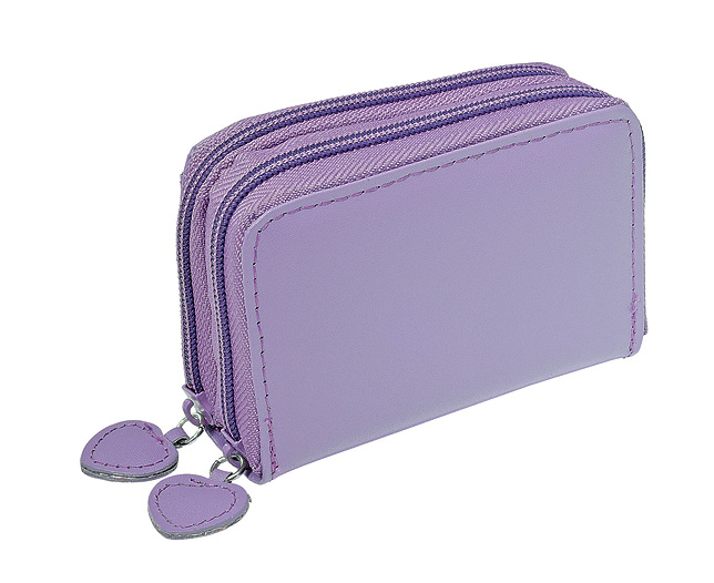 Concertina Purse Lilac Personalised (PEE)