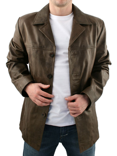 Dark Brown Reefer Jacket