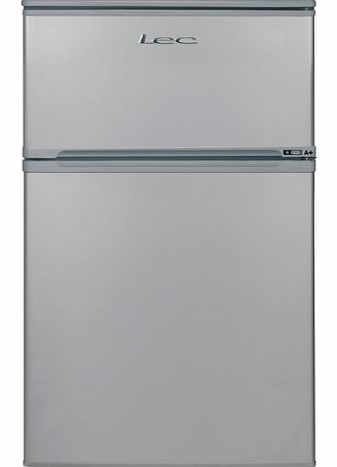 LEC T50084S Under Counter Top Mount Fridge Freezer in Silver