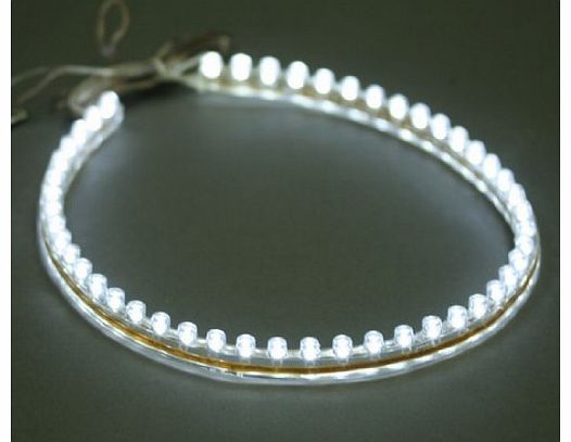 LEDER 12v LED Flexible WHITE Strip Light 24cm / 24 LEDs ** IDEAL FOR CARS, CAR STYLING, AQUARIUMS, ETC **