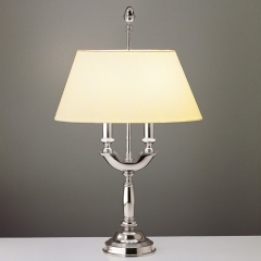 Barca Traditional Chrome Table Lamp