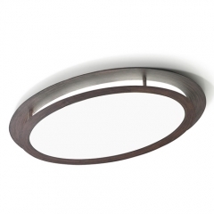 Leds-C4 Lighting Granada Brown Oval Ceiling Light Medium