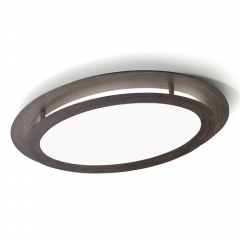 Granada Brown Oval Ceiling Light Small