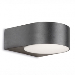 Leds-C4 Lighting Nemesis Dark Grey Outdoor Wall Light