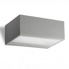 Nemesis Light Grey Rectangular Wall Light