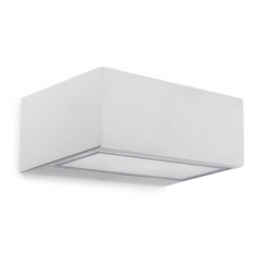 Nemesis White Bathroom Wall Light