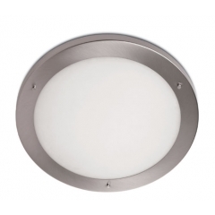 Oslo Satin Nickel Ceiling Light Large