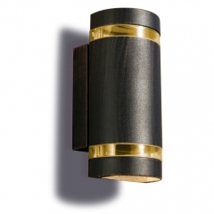 Leds-C4 Lighting Selene Brown Outdoor Up and Down Wall Light