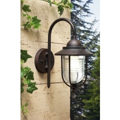 Leds-C4 Lighting Sirena Brown Outdoor Wall Light