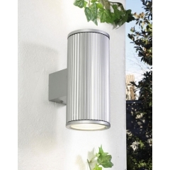 Leds-C4 Lighting Temis Grey Outdoor Up Down Wall Light