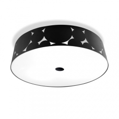 Trama Large Black Low Energy Ceiling Light