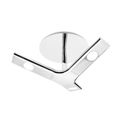 Troppo Chrome Ceiling Light with Anti Glare Glass