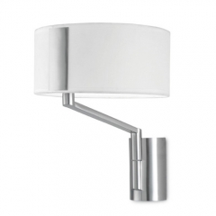 Twist Adjustable Satin Nickel Wall Light