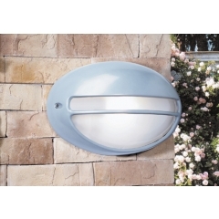 Zeus Grey Outdoor Wall Light Large