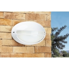 Leds-C4 Lighting Zeus White Outdoor Wall Light Small