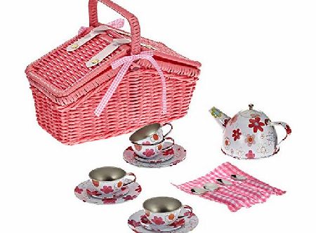 Legler Picnic Basket Play Set with 18 pieces by Legler