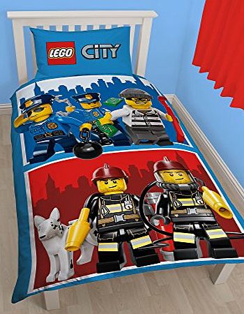 Lego City Heroes Single Duvet Cover Set