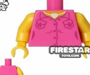 Lego Mini Figure Torso - Pink Blouse