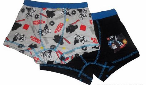 LEGO NEW BOYS STAR WARS LEGO BOXER TRUNKS PACK OF 2 AGE 6-7 OFFICIAL LICENSED STORE