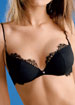 Lejaby Caprice padded push-up underwired balconette bra