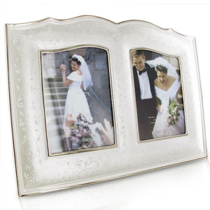 Lenox Opal Innocence Double 5 x 7 Photo Frame