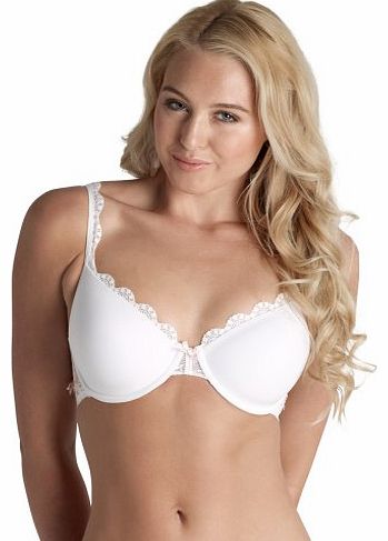 Athena White and Pink T-Shirt Bra 17305 34E