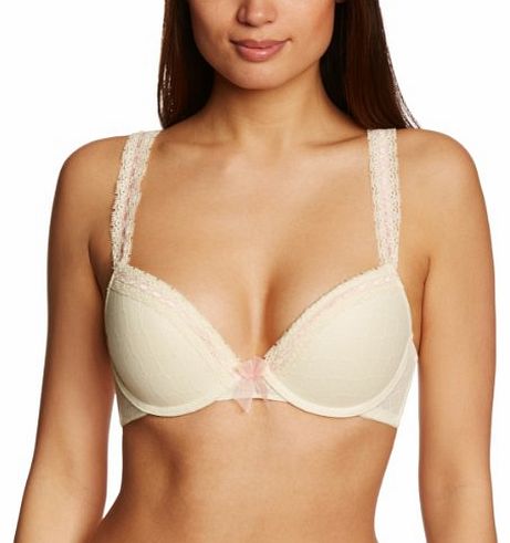 Bridgette Plunge Womens Bra Soft Yellow/Pink 30C