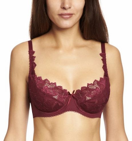 Fiore Full Cup Womens Bra Burgundy 34B