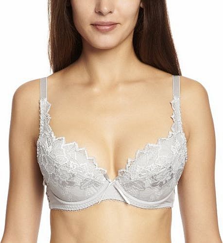 Lepel Fiore Padded Plunge Womens Bra Silver 36E