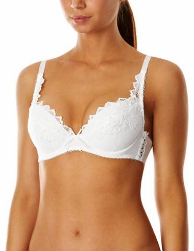 Fiore Plunge Push Up Bra 93200, White, 34A