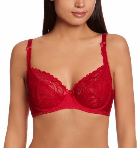 Iris Full Cup Womens Bra Lipstick Red 32B